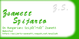 zsanett szijarto business card